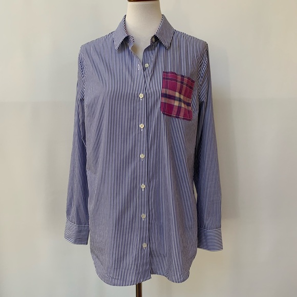 Vineyard Vines Poplin Stripe Combo Button Down - Picture 2 of 8